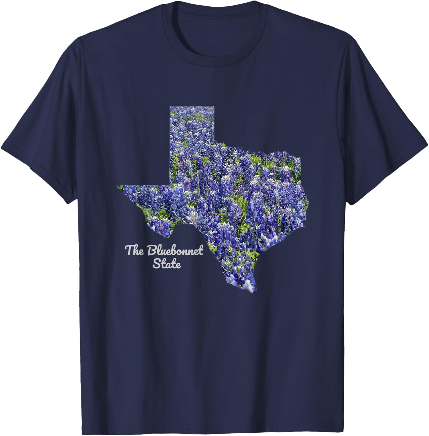 Great State of Texas Bluebonnet T-Shirt - T-Shirt | Navy