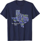 Great State of Texas Bluebonnet T-Shirt - T-Shirt | Navy