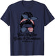 GOD COFFEE GUNS & FREEDOM - Funny Gun Owner USA T-Shirt - T-Shirt | Navy