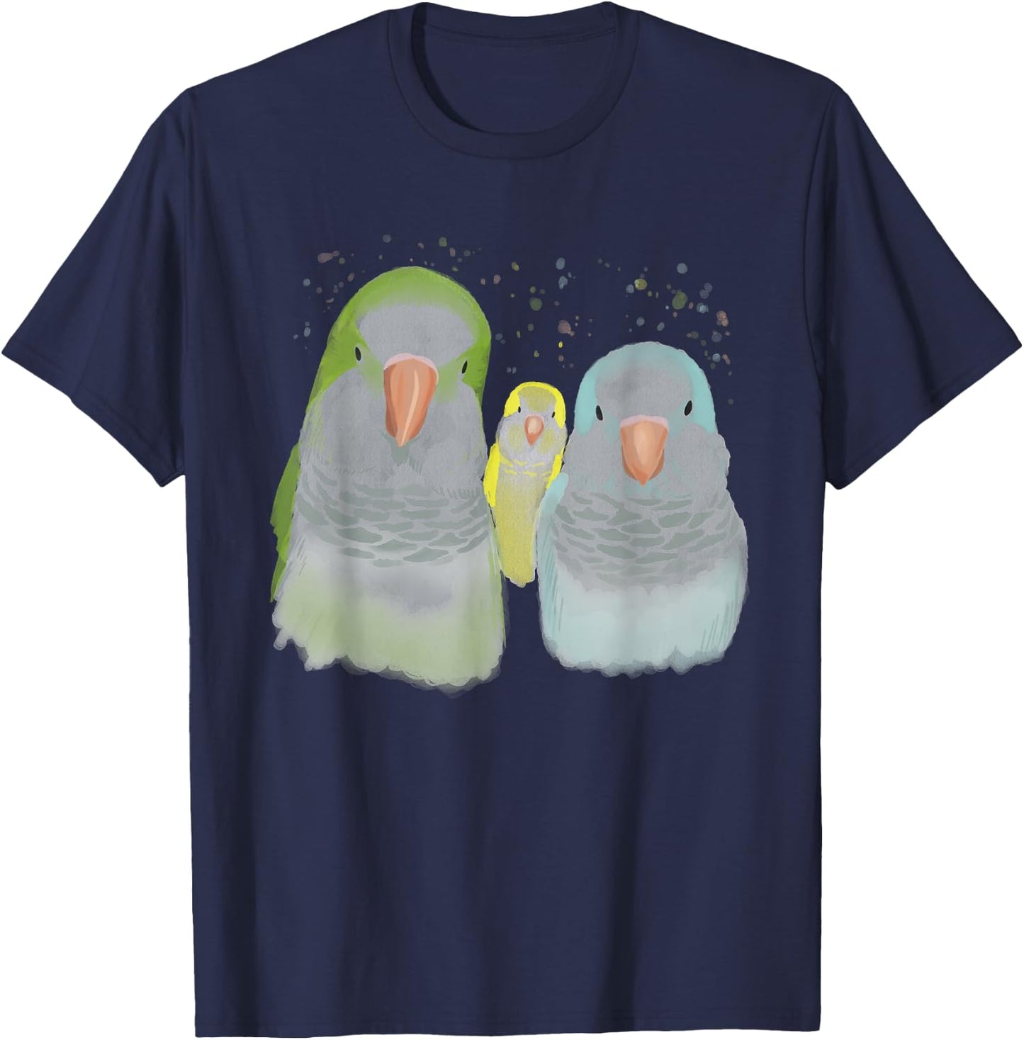 Funny Quaker Parrot T-Shirt - T-Shirt | Navy