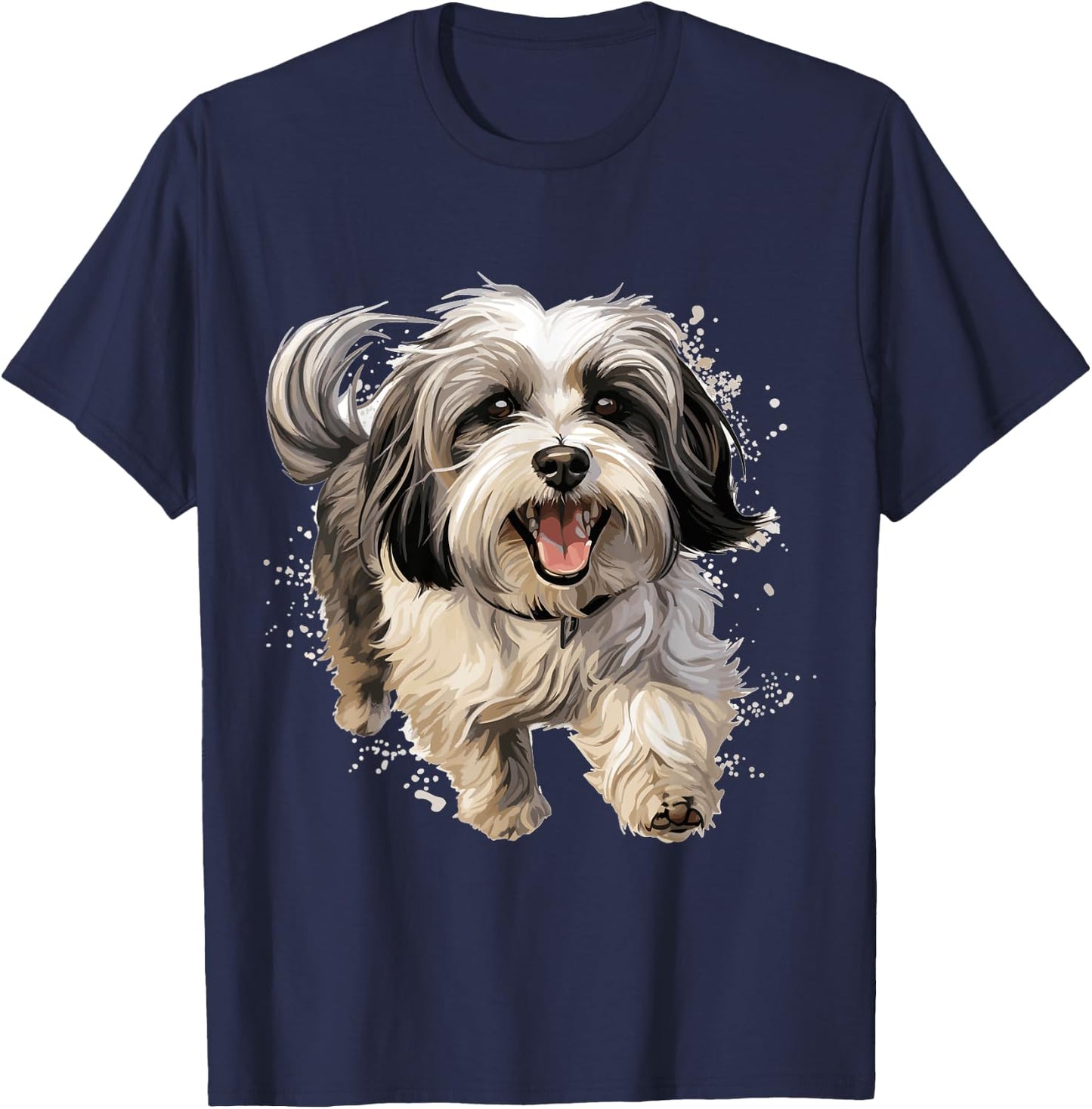 Havanese Dog Breed Pet Cute Graphic Women Girls Kids T-Shirt - T-Shirt | Navy