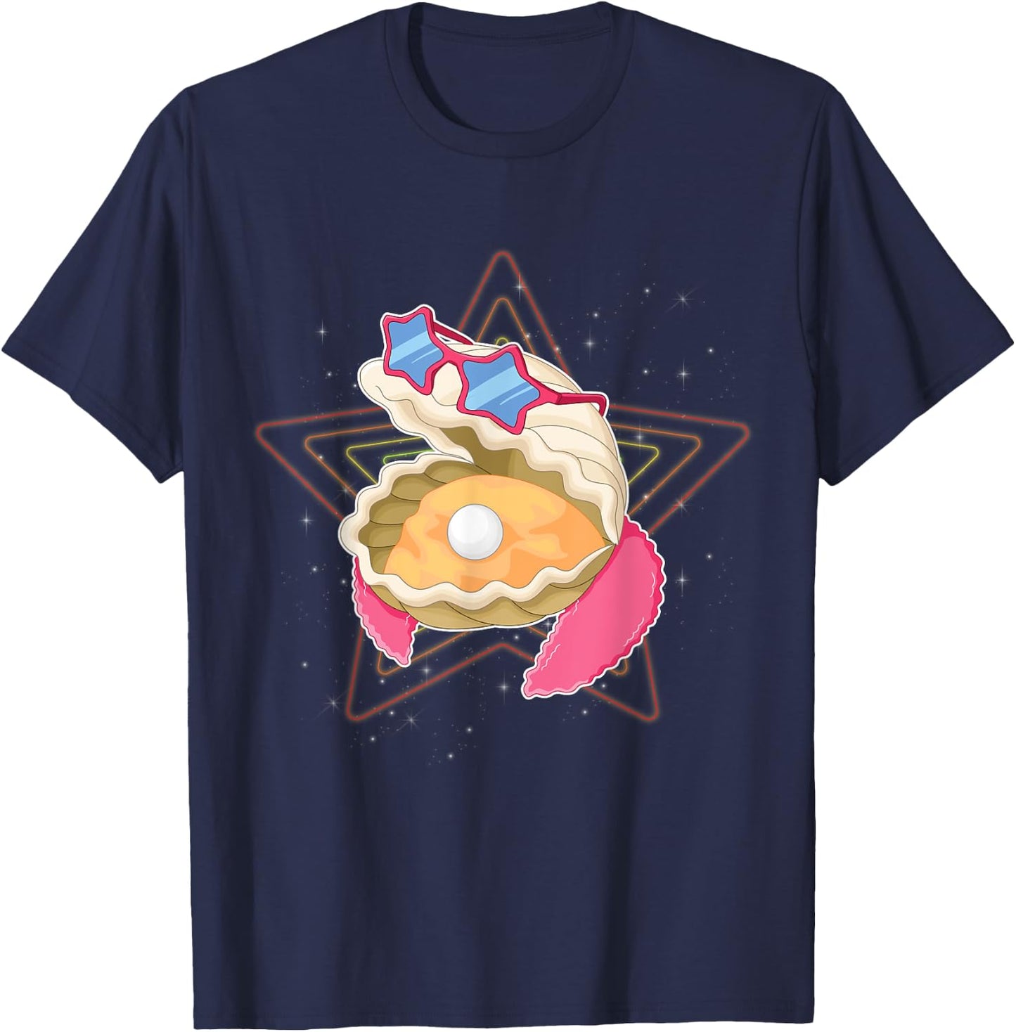Clam Digger Pun Clamdigger Fresh Clams Clamorous Glamorous T-Shirt - T-Shirt | Navy