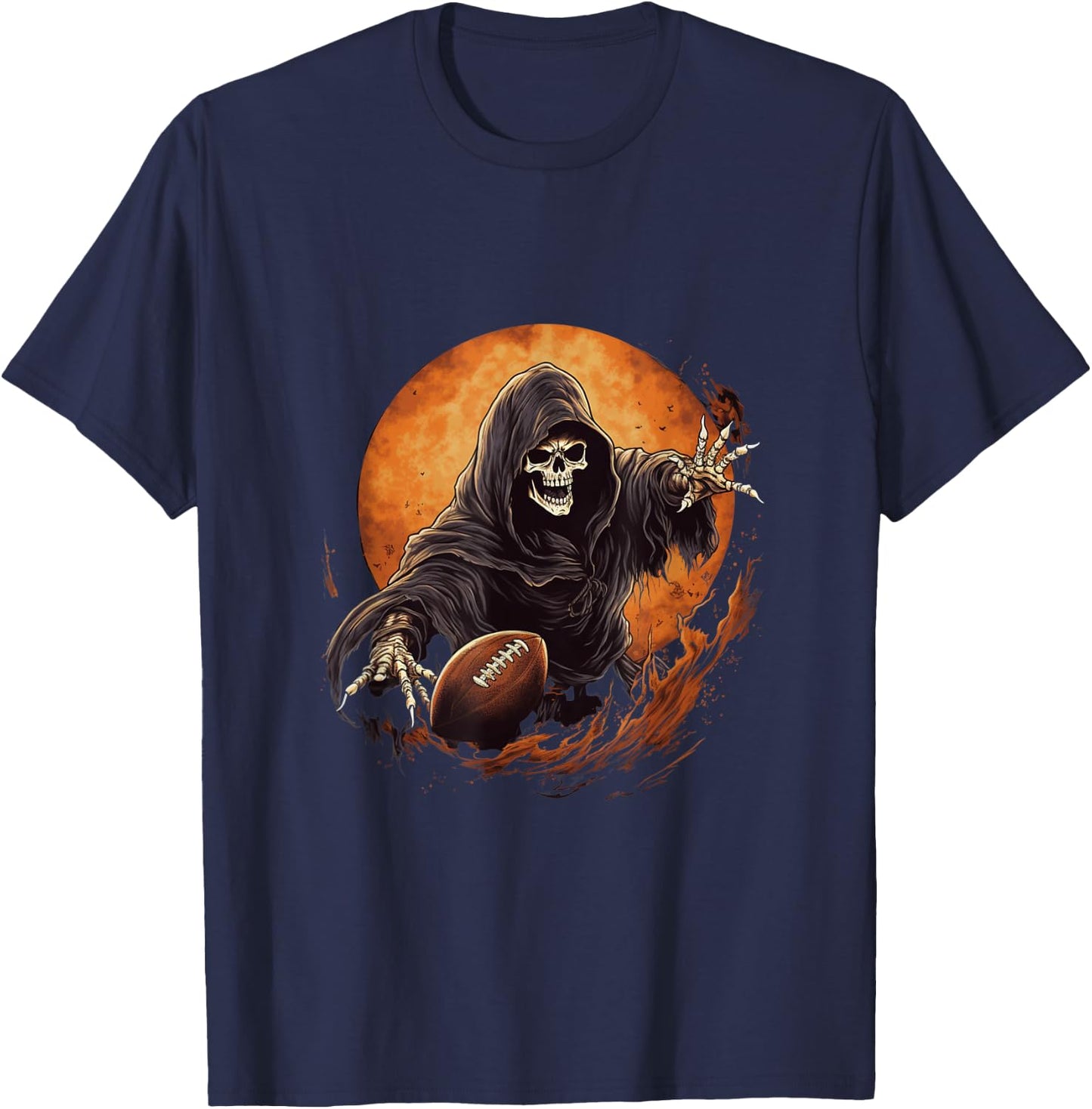 American Football Grim Reaper T-Shirt - T-Shirt | Navy