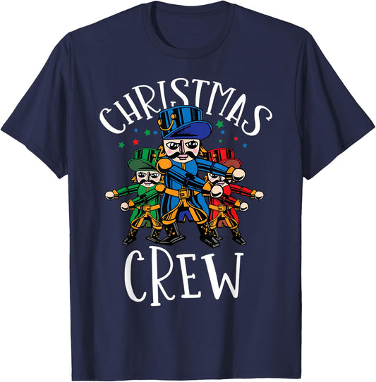 Nutcracker Shirt Christmas Crew Flossing Kids T-Shirt - T-Shirt | Navy