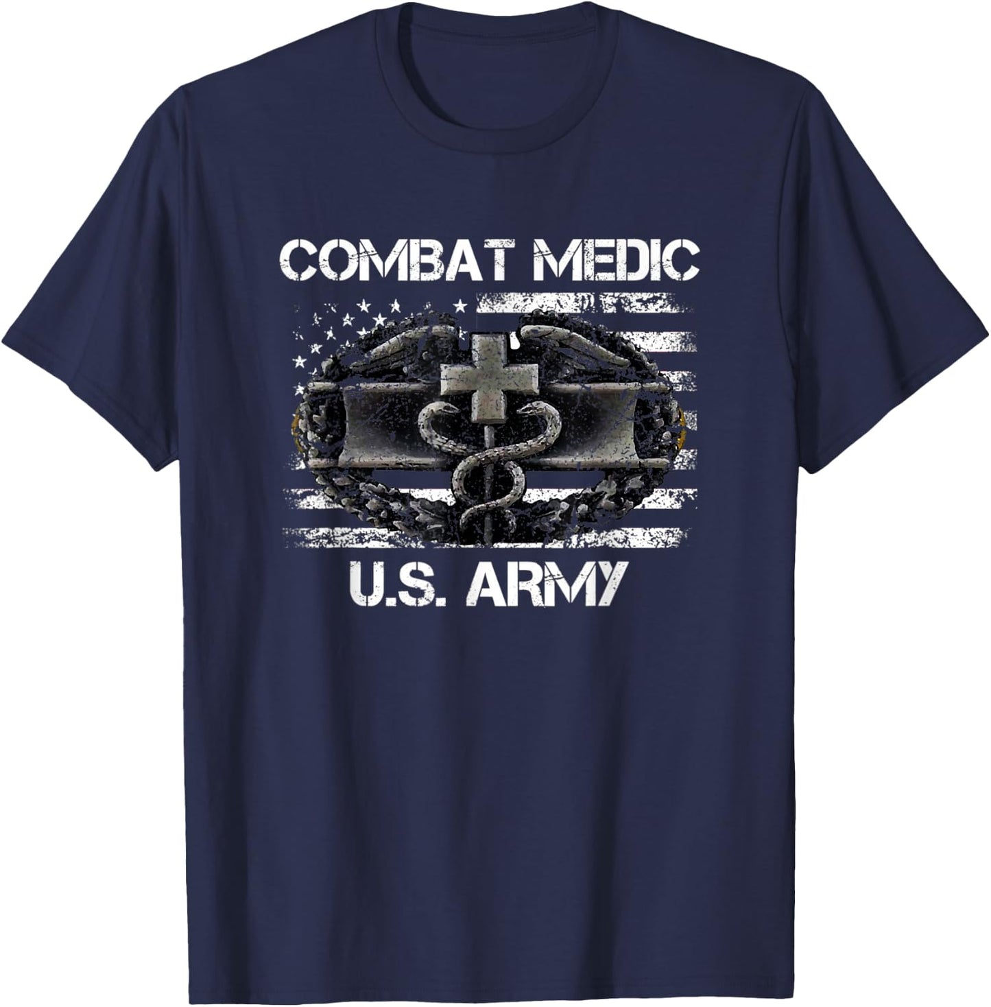 US Army Combat Medic , Perfect Veteran Medical Military T-Shirt - T-Shirt | Navy