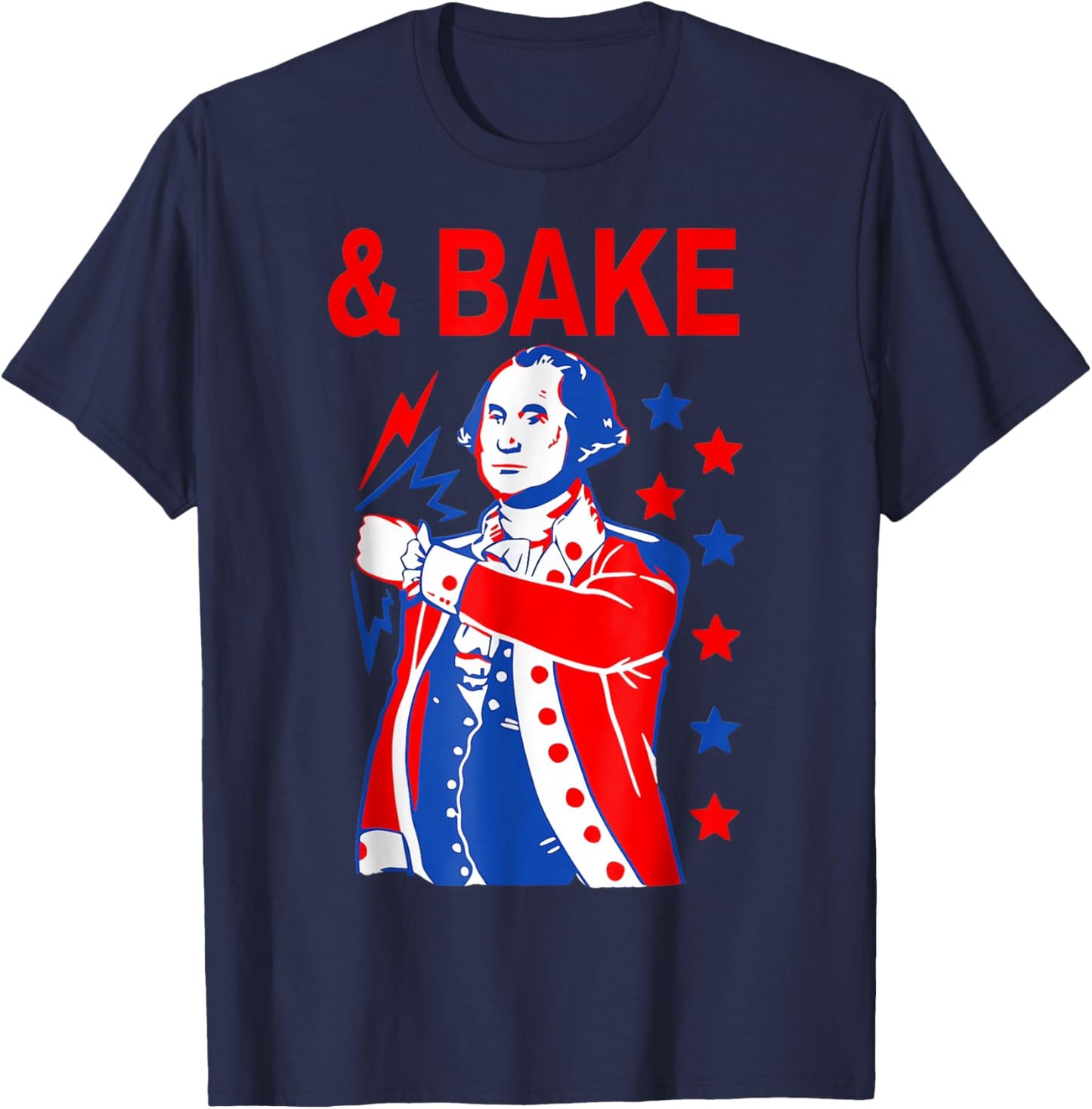 Shake and Bake Matching 4th Of July, Bake Women Kids Men T-Shirt - T-Shirt | Navy