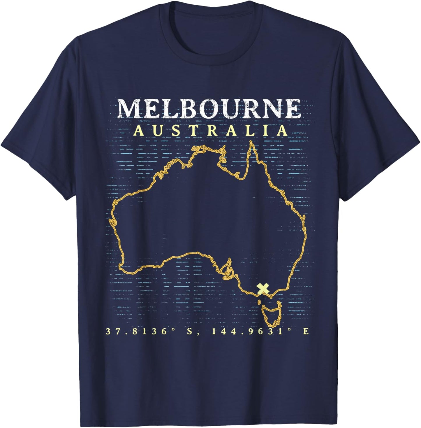 Australia Melbourne T-Shirt - T-Shirt | Navy