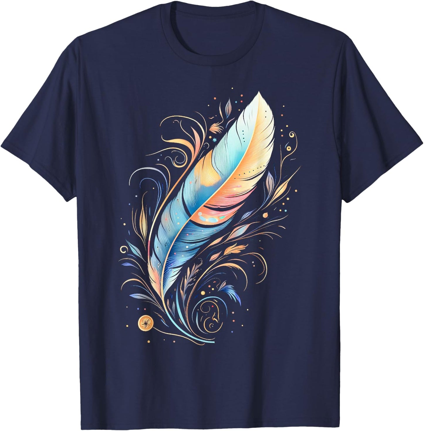 Native American Indian Design Warrior Native American T-Shirt - T-Shirt | Navy