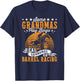 Grandmas Go To Barrel Races Horse Racing Barrel Racer T-Shirt - T-Shirt | Navy