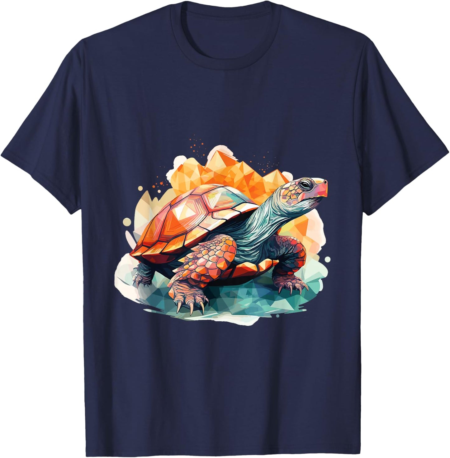 Sea Turtle in the Ocean, Turtles Lover T-Shirt - T-Shirt | Navy