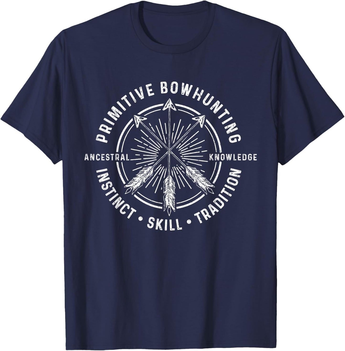 Bowhunting Bow Hunter Deer Elk Hunting Bowhunter Gift T-Shirt - T-Shirt | Navy