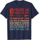 6 Years as Husband & Wife 6th Anniversary Gift Couple T-Shirt - T-Shirt | Navy