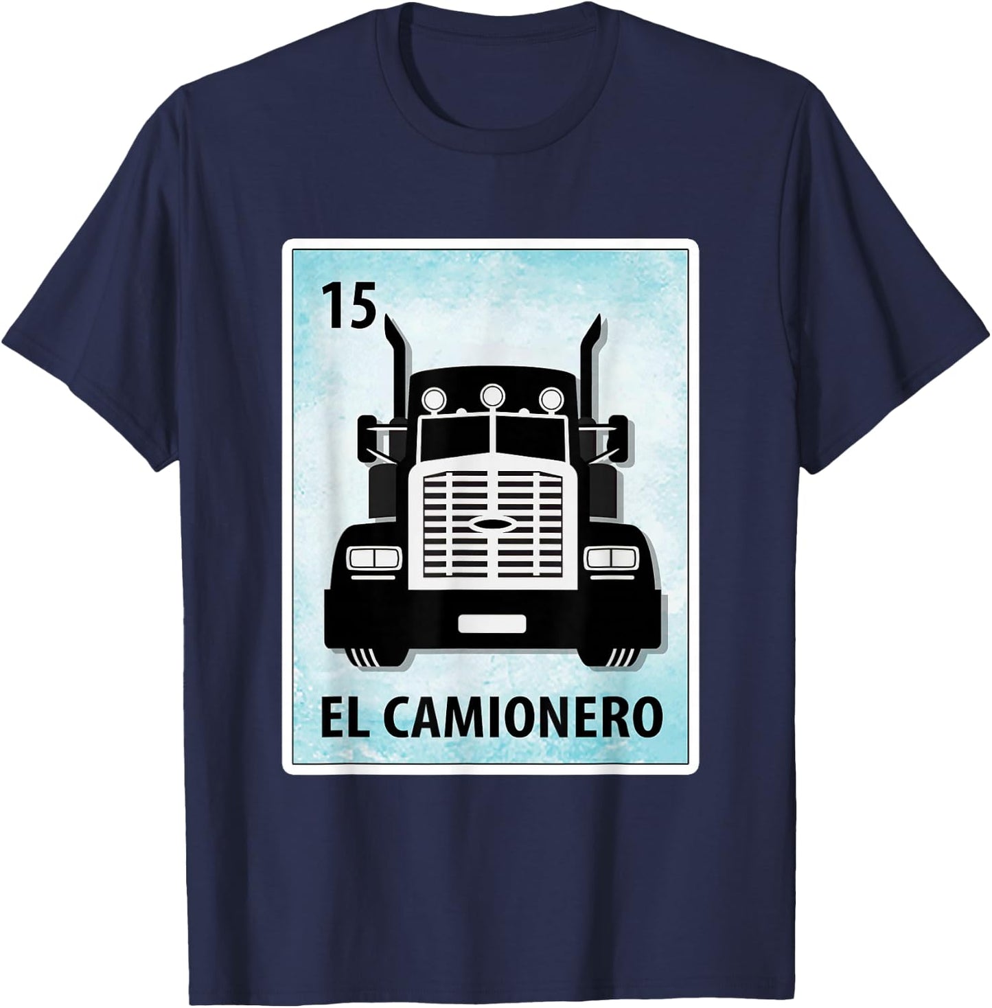 El Camionero Mexican Trucker Cards T-Shirt - T-Shirt | Navy