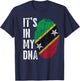 It's in My DNA Proudly Nevisian Kittitian Saint Kitts Nevis T-Shirt - T-Shirt | Navy
