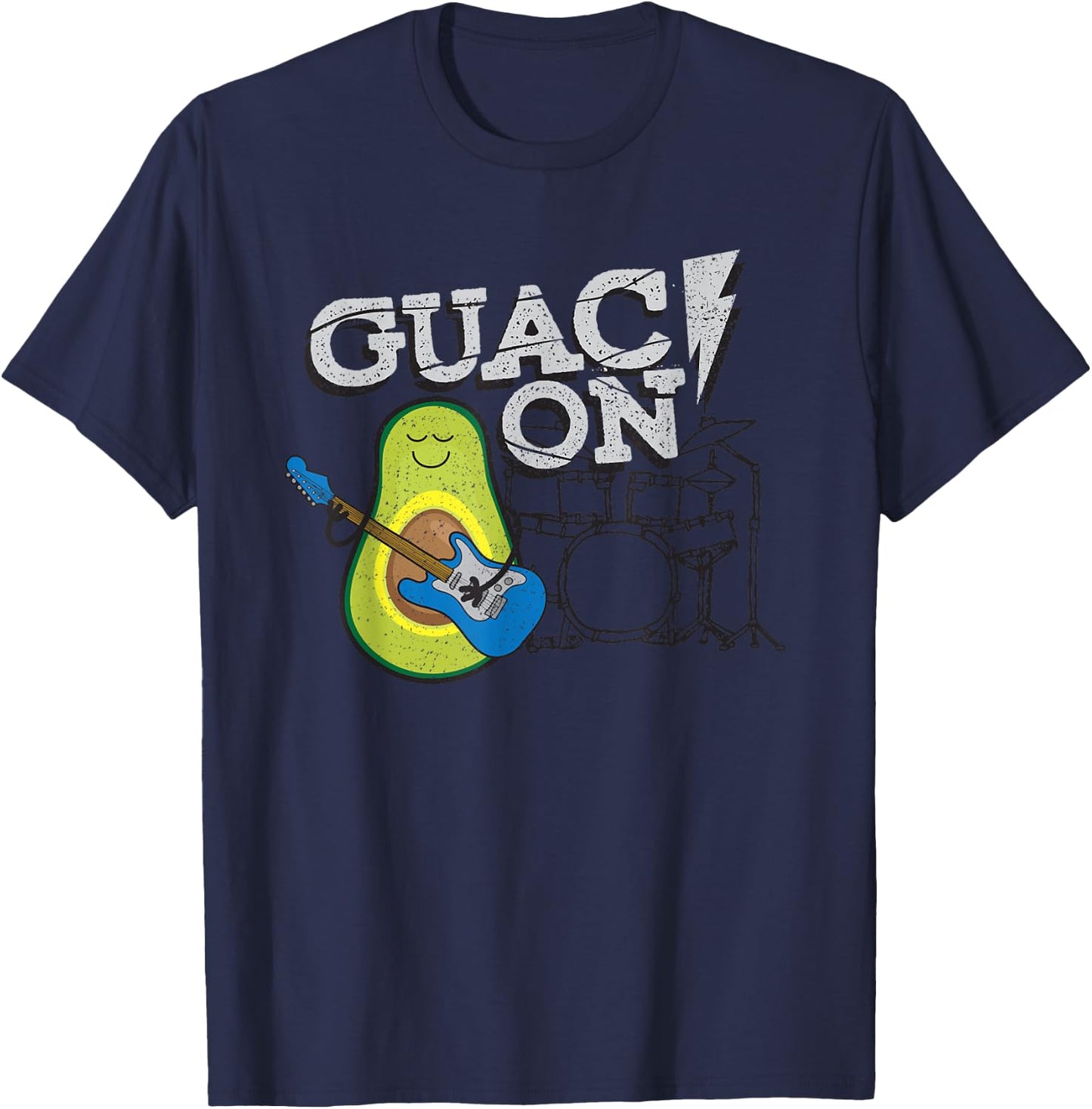 Funny Guac On! Guacamole T for music and T-Shirt - T-Shirt | Navy