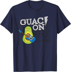 Funny Guac On! Guacamole T for music and T-Shirt - T-Shirt | Navy