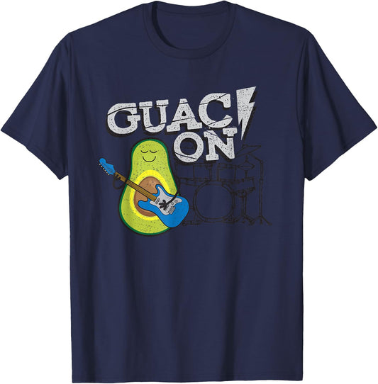 Funny Guac On! Guacamole T for music and T-Shirt - T-Shirt | Navy
