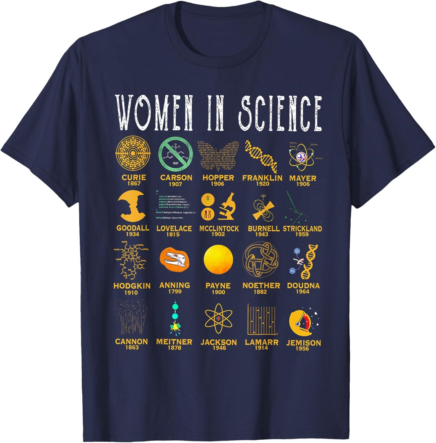 Women In Science T-Shirt - T-Shirt | Navy