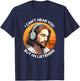 Jesus with Headphones I Can't Hear You But I'm Listening T-Shirt - T-Shirt | Navy