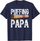Cigar Dad Cigarette Smoker Daddy Smoking Papa Fathers Day T-Shirt - T-Shirt | Navy