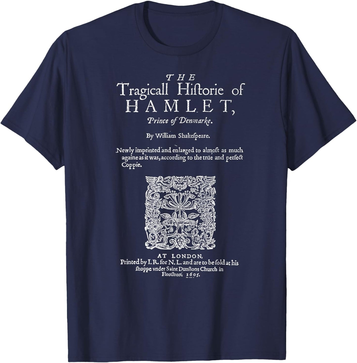 Hamlet Theatre Classic Literature Book Lover T-Shirt - T-Shirt | Navy