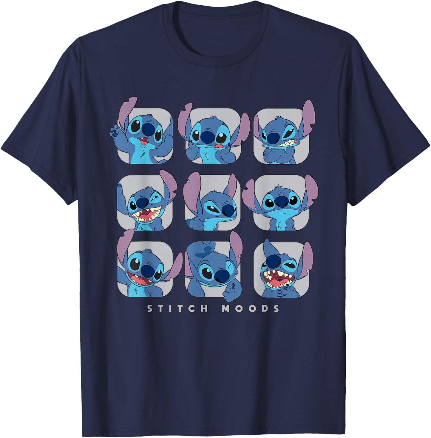 Disney Lilo and Stitch Moods T-Shirt - T-Shirt | Navy