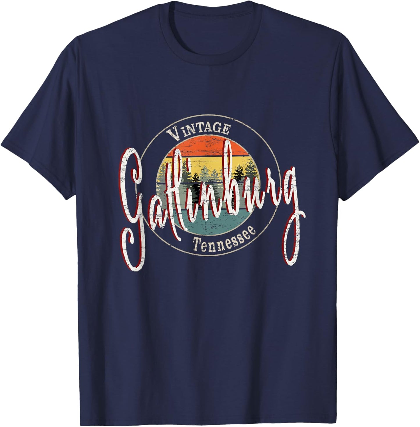 Vintage Gatlinburg Tennessee T-Shirt - T-Shirt | Navy