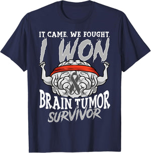 Brain Tumor Survivor Gift Cancer Survivor T-Shirt - T-Shirt | Navy