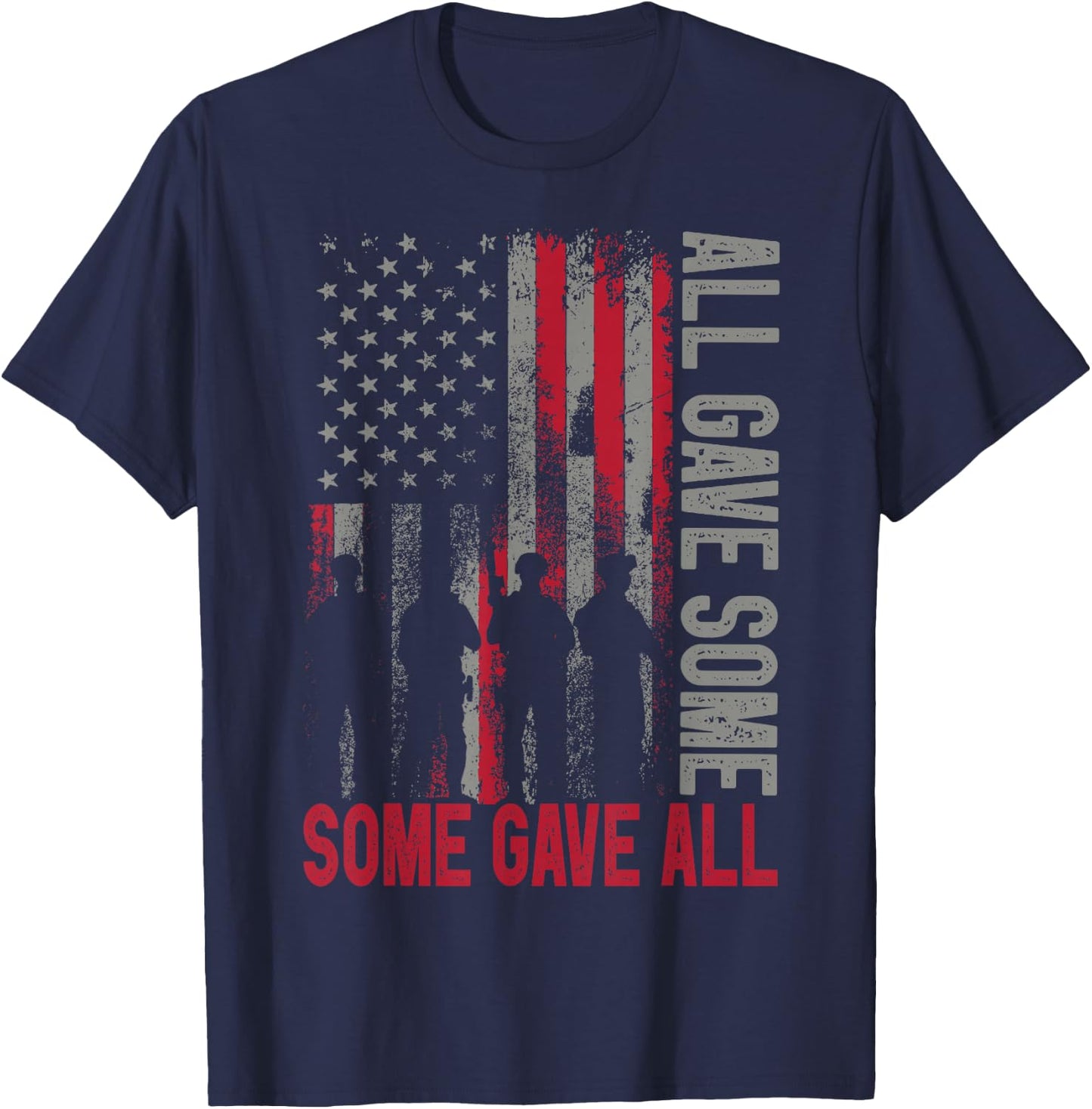 Memorial Day 2022 Shirt All Gave Some Some Gave All Veteran T-Shirt - T-Shirt | Navy