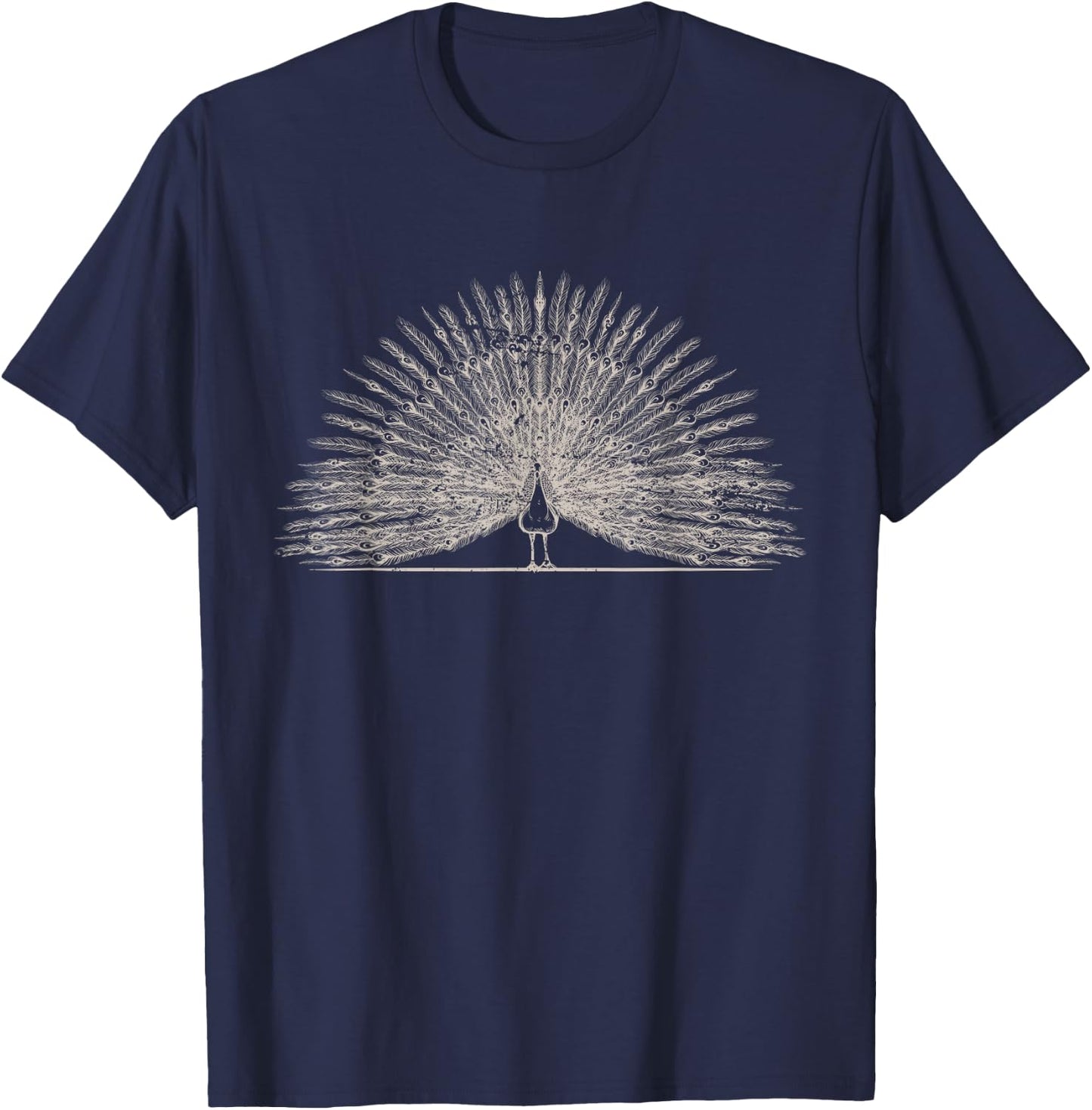Vintage Peacock T-Shirt - T-Shirt | Navy