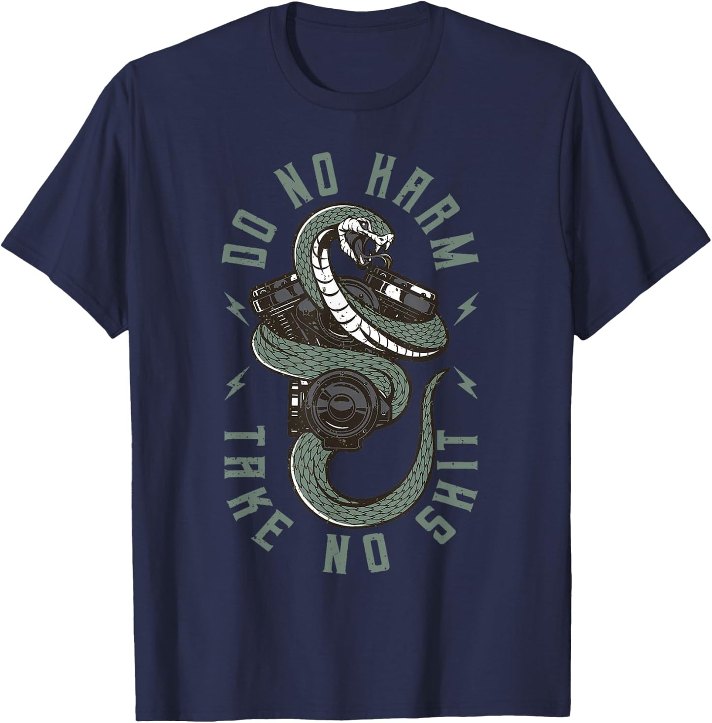 Do No Harm Take No Shit T-Shirt - T-Shirt | Navy