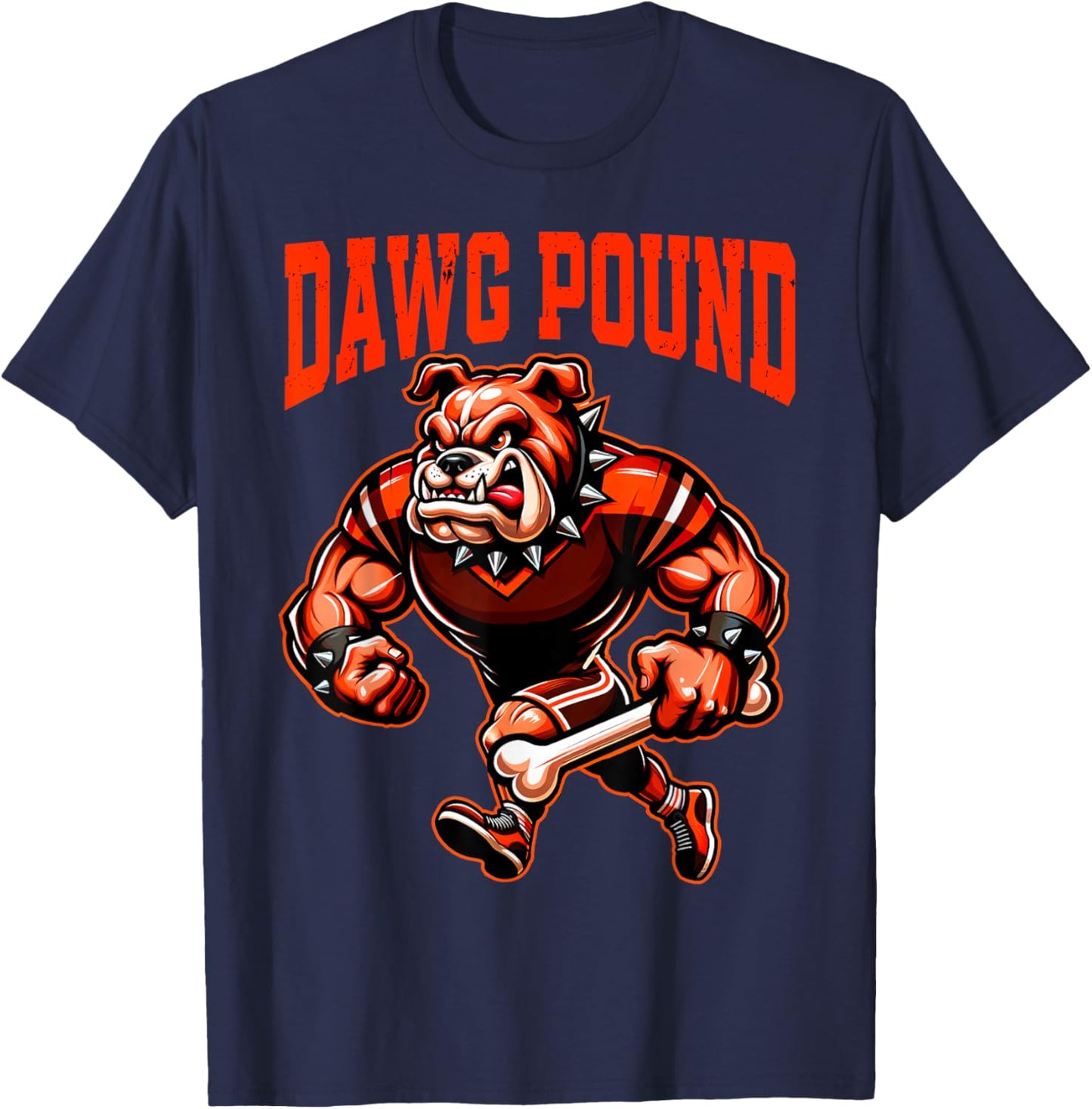 Retro Cleveland Name Pride Classic Art DAWG Dogs Pound Gifts T-Shirt - T-Shirt | Navy