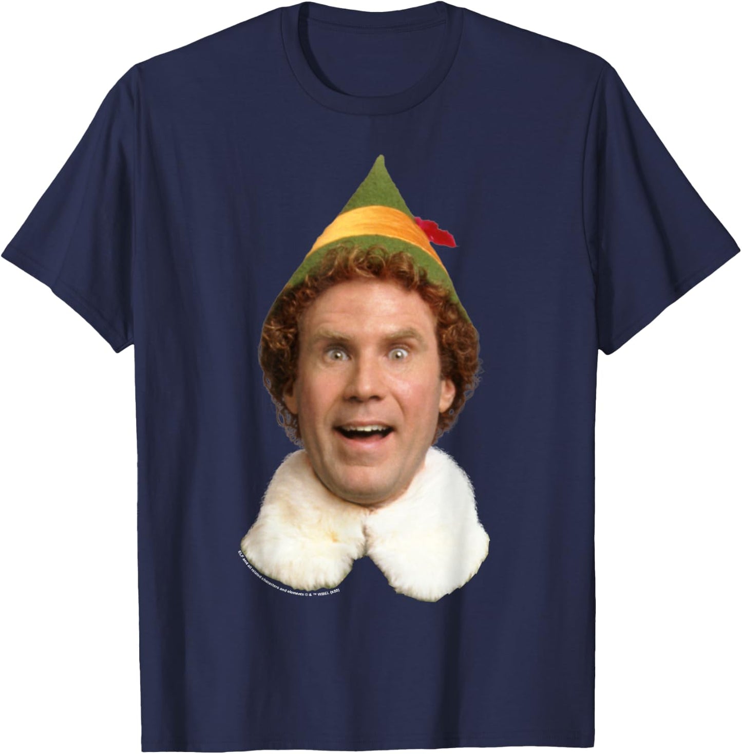 Elf Buddy The Elf Big Face T-Shirt - T-Shirt | Navy