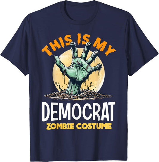 Democrat Halloween Zombie Matching Costume T-Shirt - T-Shirt | Navy