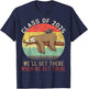 Funny Retro Senior Class Of 2025 Sloth Cap Graduation Gifts T-Shirt - T-Shirt | Navy