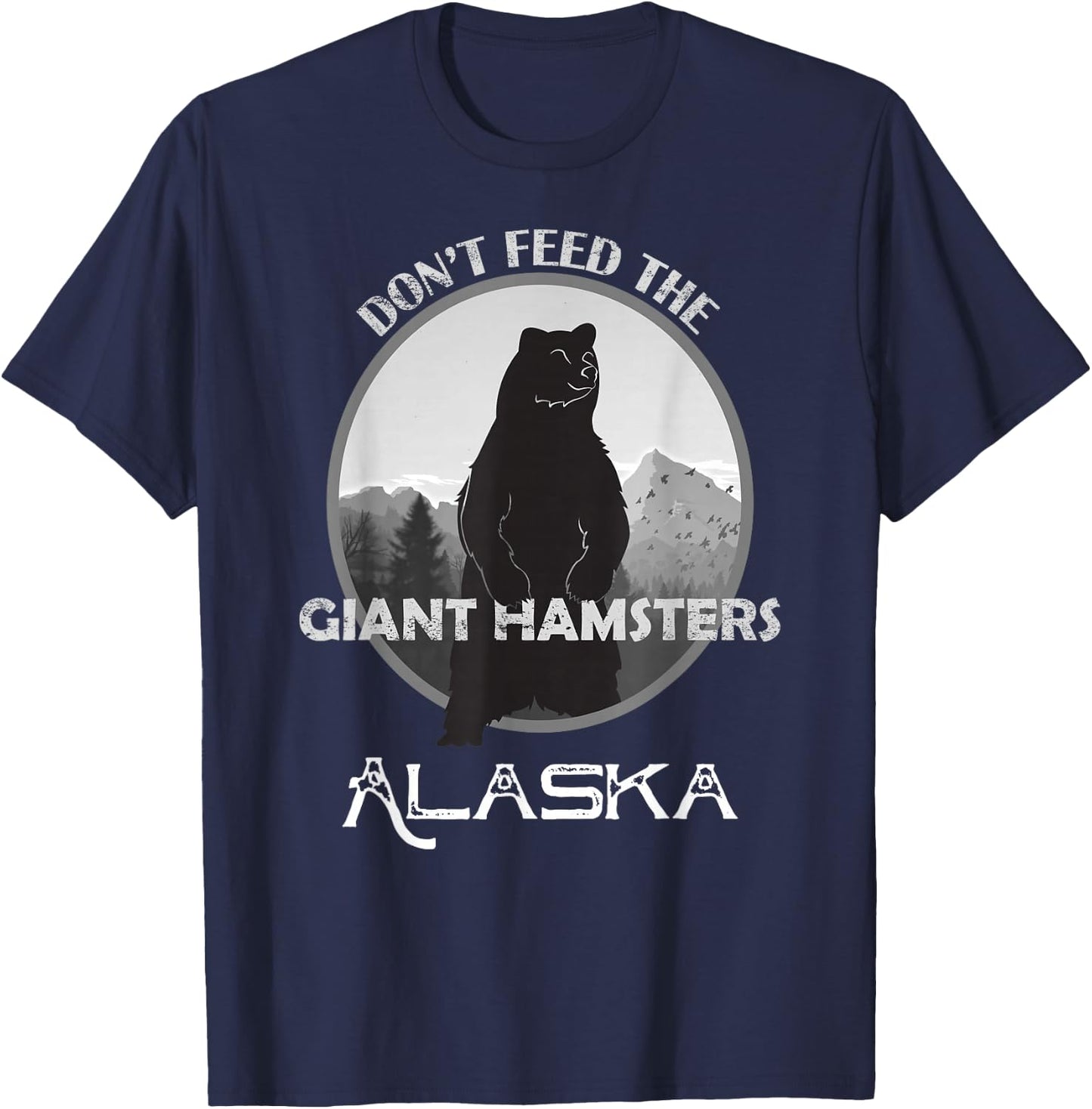 Funny Alaska Grizzly Bear Gift Kodiak Grizzlies Souvenir T-Shirt - T-Shirt | Navy