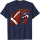 7th Birthday Football Player Bro I'm 7 Year Old Sports T-Shirt - T-Shirt | Navy