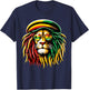 Reggae Music lovers Jamaican Lion T-Shirt - T-Shirt | Navy