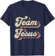 Team Jesus Retro Religious Christian Design T-Shirt - T-Shirt | Navy