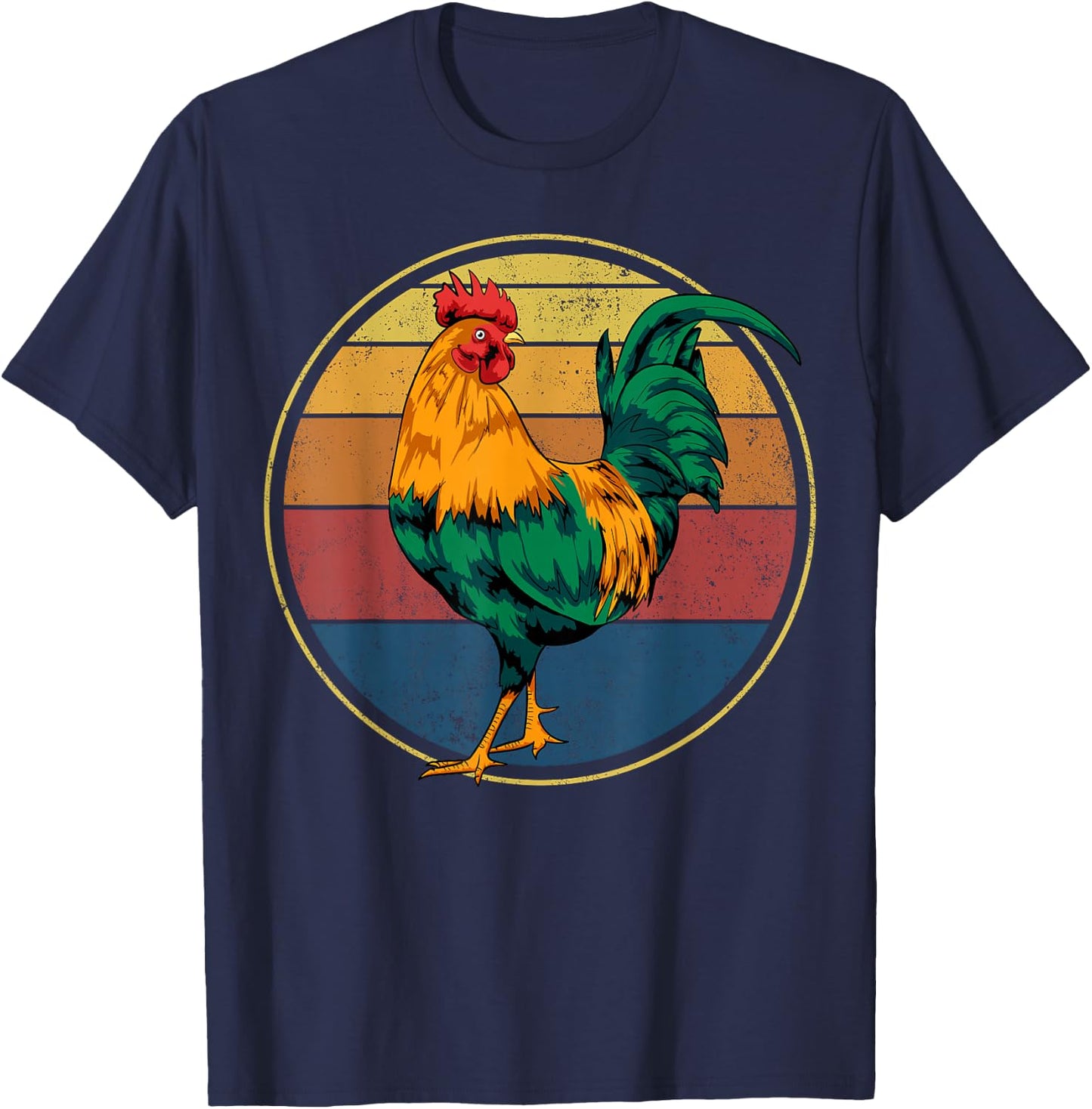 Rooster Gift T-Shirt - T-Shirt | Navy
