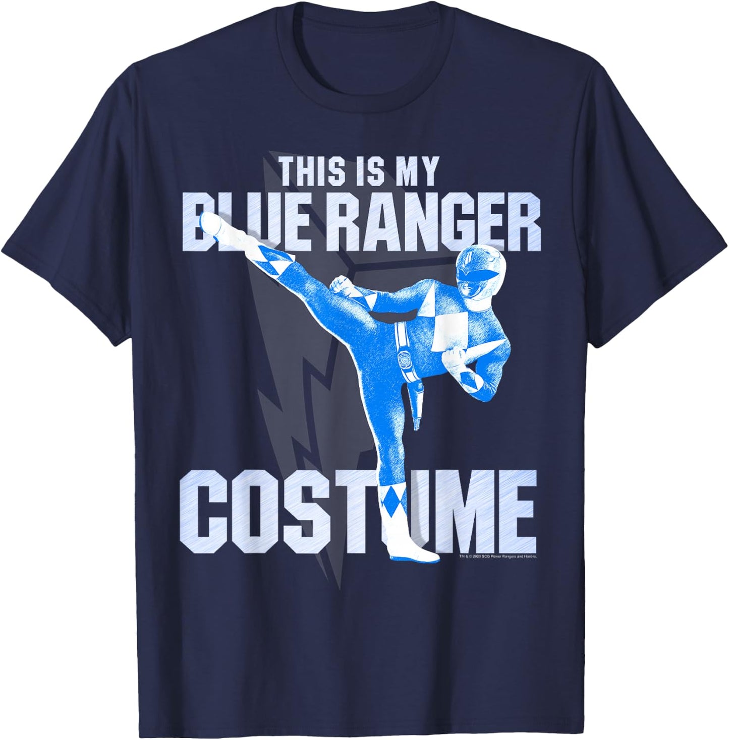 Power Rangers Blue Ranger Halloween Costume T-Shirt - T-Shirt | Navy