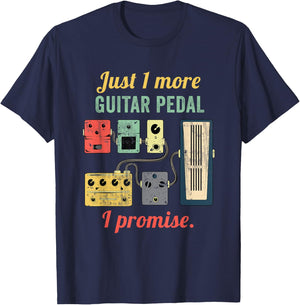 Amplifier Electric Bass Acoustic Amp Musician Gift Guitar Player Pedal Board - Black, Small, -Adults, Short Sleeve, , Classic Fit, Polyester 60% Cotton 40% T-Shirt - T-Shirt | Navy
