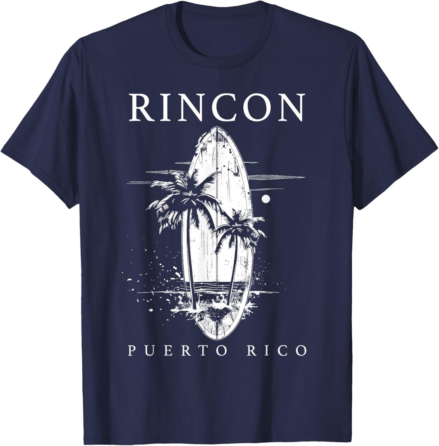 Rincon Puerto Rico Surf Vintage Surfer T-Shirt - T-Shirt | Navy