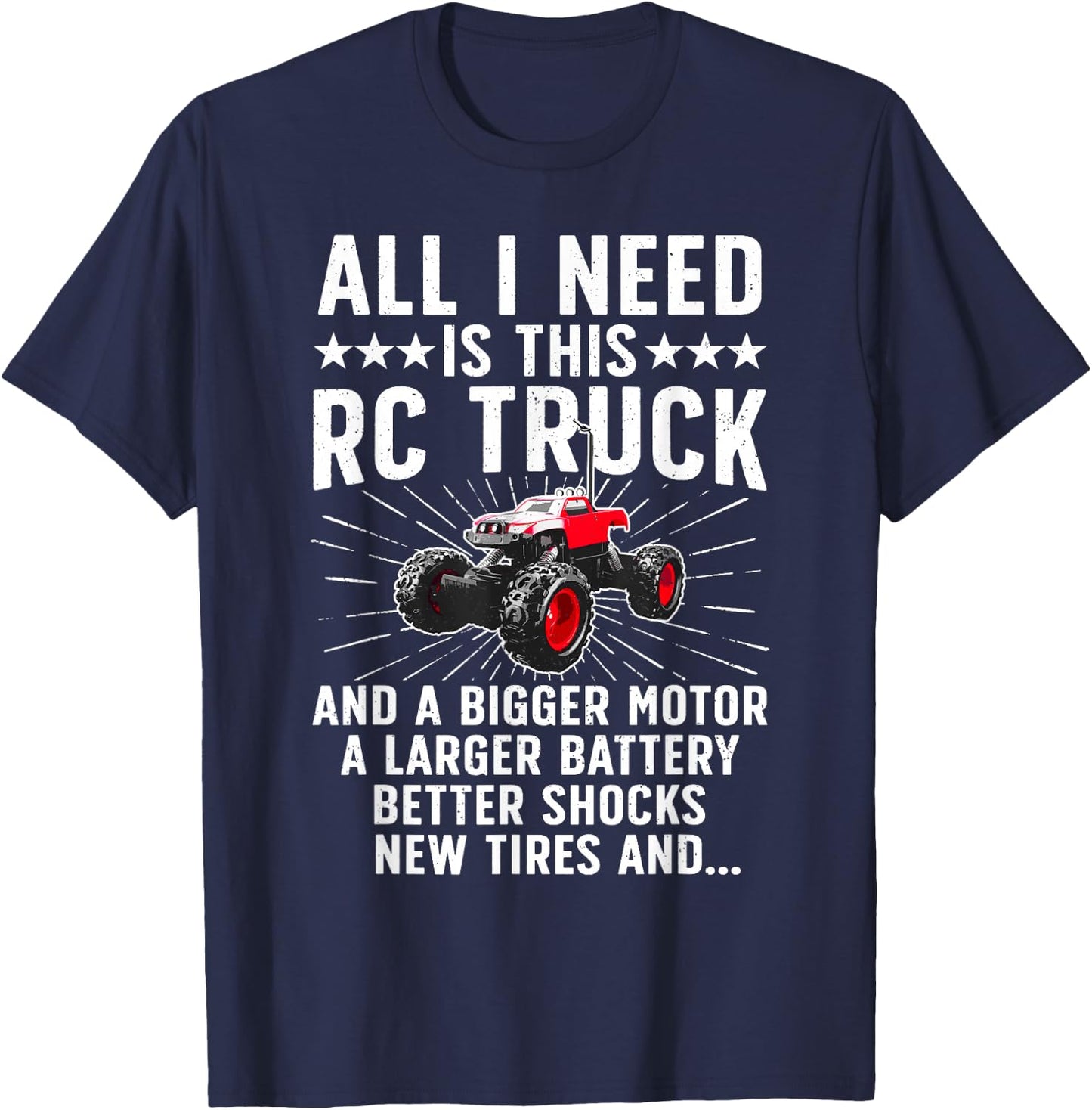 Best RC Car Design Women Kids RC Car Racing Lovers T-Shirt - T-Shirt | Navy