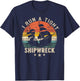 I Run a Tight Shipwreck - Funny Vintage T-Shirt - T-Shirt | Navy