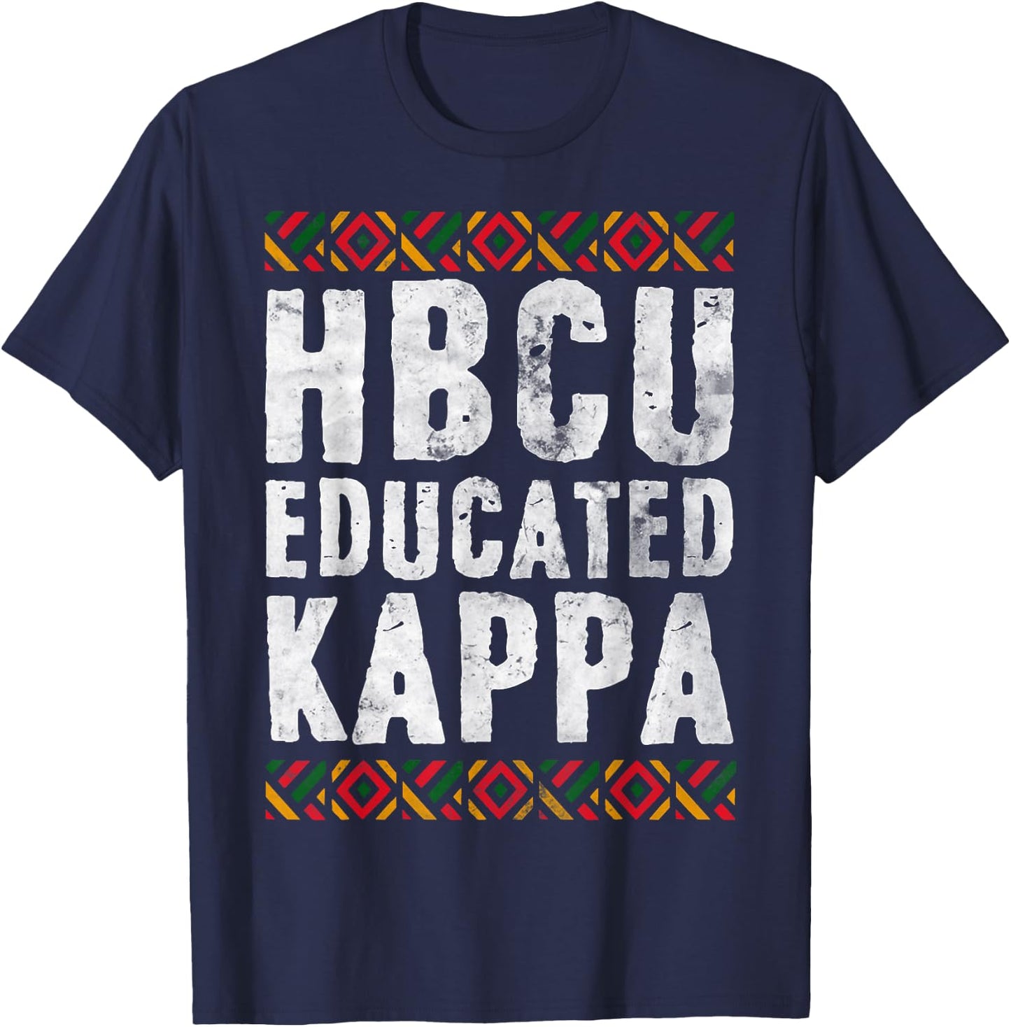 HBCU Educated KAPPA Shirt Historical Black College Alumni T-Shirt - T-Shirt | Navy