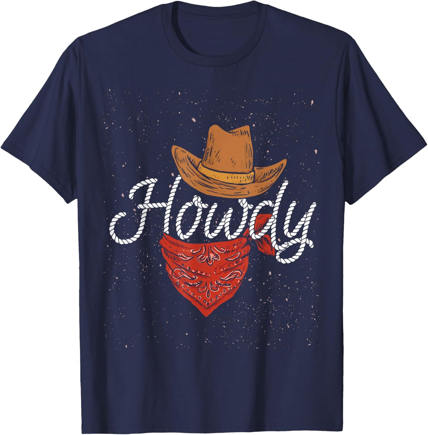 Cowboy Hats Texas USA Cowboy T-Shirt - T-Shirt | Navy