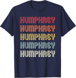 HUMPHREY Gift Surname Funny Retro Vintage Birthday Reunion T-Shirt - T-Shirt | Navy