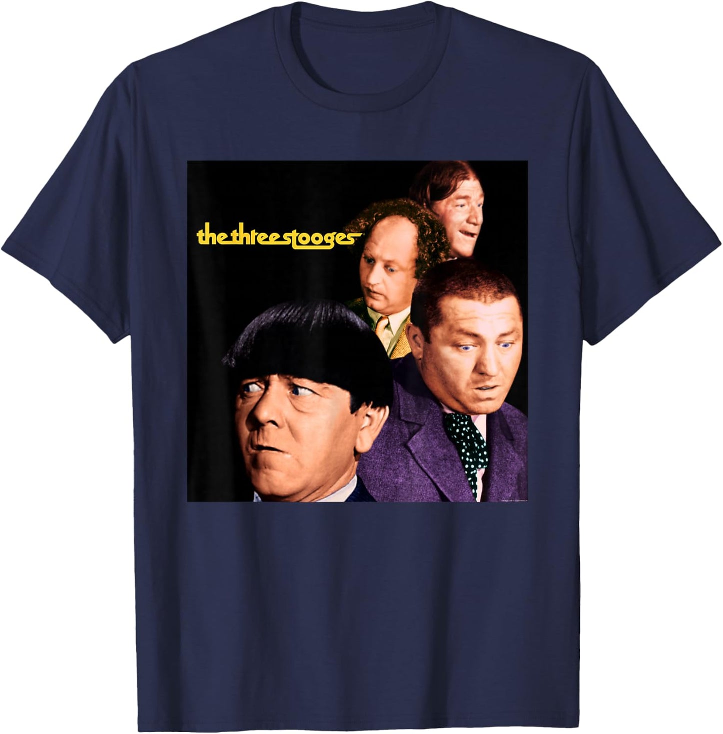The Three Stooges First Album T-Shirt - T-Shirt | Navy