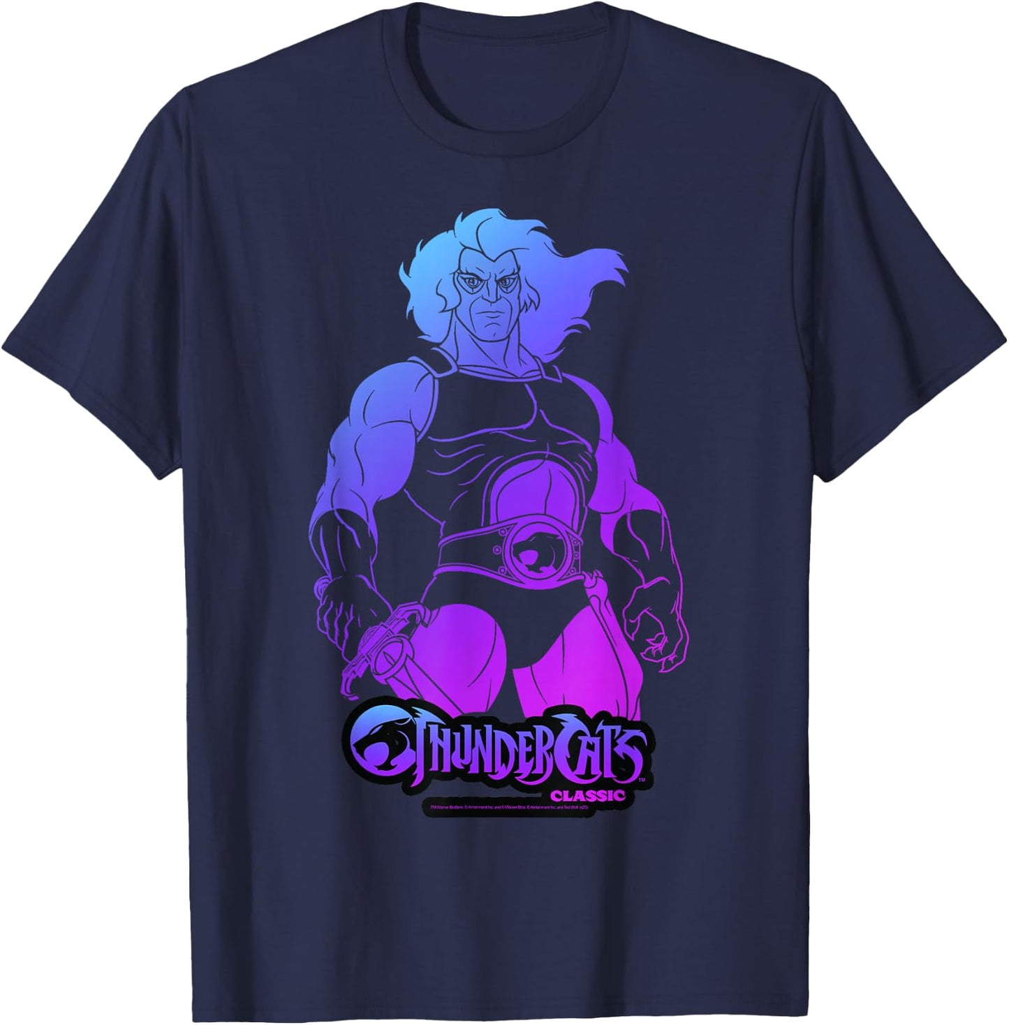 ThunderCats Lion-O Gradient Portrait T-Shirt - T-Shirt | Navy
